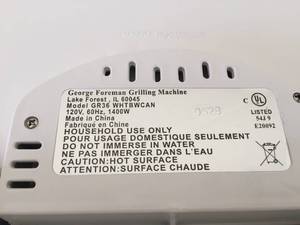 lot 187 image: George Foreman Grill