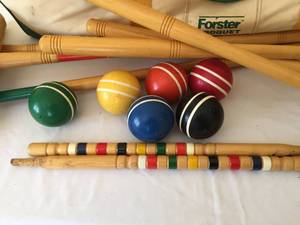 lot 189 image: Forster Croquet Set With Carrying Case