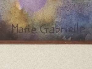 lot 25 image: Marie Gabrielle Framed Watercolor