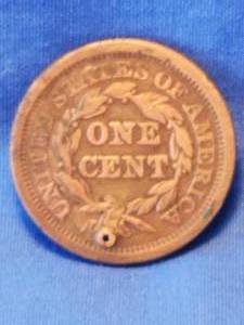 lot 153 image: 1850 Large One Cent Liberty Bust Penny