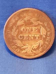 lot 155 image: 1839 Large One Cent Liberty Bust Penny