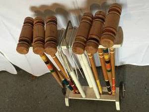lot 261 image: Vintage Croquet Set