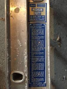 lot 267 image: 20 Foot Sears Extension Ladder