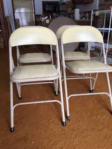 lot 275 image: 4 Vintage Samson Folding Chairs