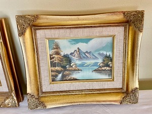 lot 193 image: Ornate Gold Framed Art