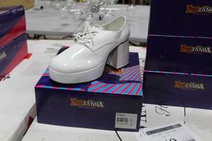 Funtasma Womens White Pat Jazz-02 Shoes Large (in box)