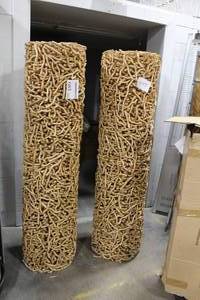 Lot of (2) Wood Planter Podium 21Dx77H