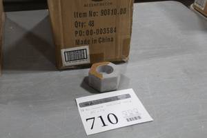 Lot of (28) Accent Dcor Hexagon Concrete Votive Teacup