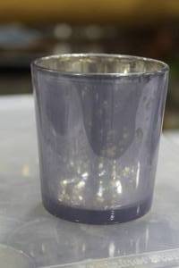 Lot of (36) Glass Candleholder Table Dcor Blue 2-12Dx2-34H