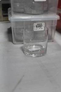 Lot of (28) Glass Candleholder Table Dcor Clear 3Dx3H