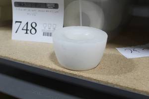 Lot of (26) Wax Candle Base White 4Dx2-12H