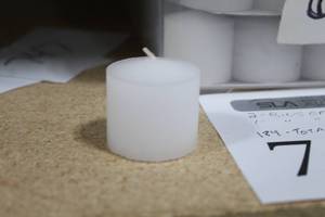 Lot of (184) Votive Candle White 1-12Dx1-12H