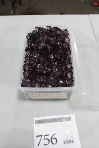Lot of Plastic Gems PurpleBrown