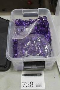 Lot of Plastic Gems Purple