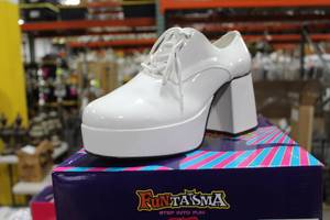 Funtasma Womens White Pat Jazz-02 Shoes Small (in box)