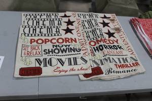 Lot of (6) Pillow Case Movies Print 18x18