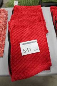 Lot of (6) Pillow Case Red Pattern 18x18