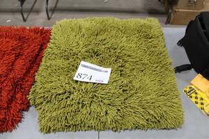 Lot of (2) Crate & Barrel Remy Pillow Case Chartreuse 23x23