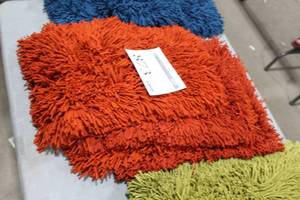 Lot of (4) Crate & Barrel Remy Pillow Case Orange 12x18