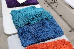 Lot of (4) Crate & Barrel Remy Pillow Case MarineTeal 16x16