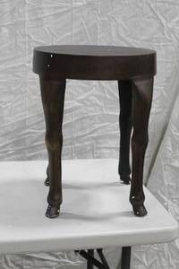 Lot of (2) Metal Hopedale End Table 13Dx17H