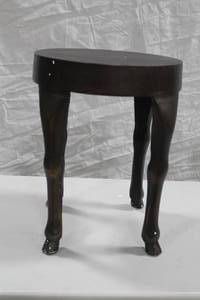 Lot of (2) Metal Hopedale End Table 13Dx17H