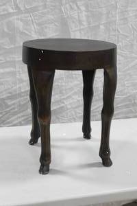 Lot of (2) Metal Hopedale End Table 13Dx17H