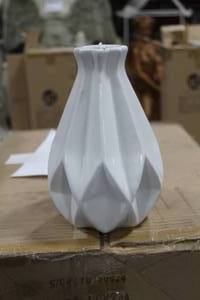 Lot of (24) Table Vase Small White 5-12Dx8H CCV24A