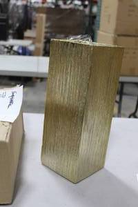 Lot of (5) Column Table Vase Gold 12H