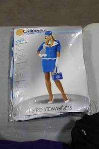 California Costumes Retro Stewardess Costume Adult Large (in package)