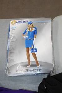 California Costumes Retro Stewardess Costume Adult Large (in package)