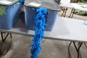 Lot of (70) Feather Boa Blue
