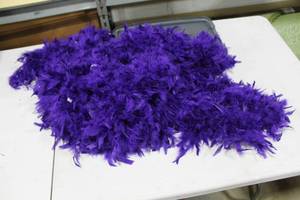 Lot of (24) Feather Boa Purple