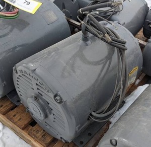 lot 80 image: REFURBISHED Crop Dryer Motor Baldor 10-17 HP Electric Motor (1 Phase)