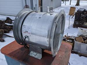 lot 7 image: NEW Spread-All Axial Tube Fan 14   1 HP