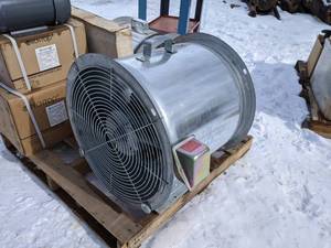 lot 9 image: NEW Axial Tube Fan 18   3-4 HP