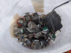 lot 107 image: Bucket of Assorted Pushbuttons