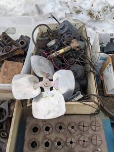 lot 160 image: Bin of Assorted Electric Motors and More
