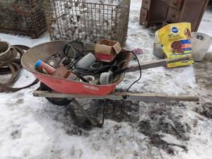 lot 183 image: Wheel Barrow w Contents