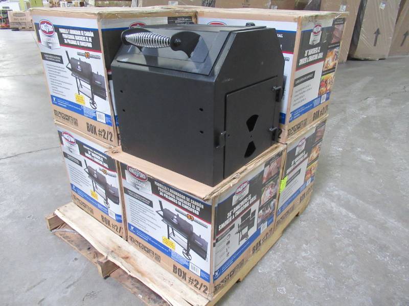 Wholesale Pallet of 8 Side Grill Fireboxes For The Kingsford 36 Ranchers XL Charcoal Grill Smoker in Black SC2263901 KF NEVER INSTALLED USED MN HOME OUTLET BURNSVILLE 172 SATURDAY PICK UP ONLY 10 00AM