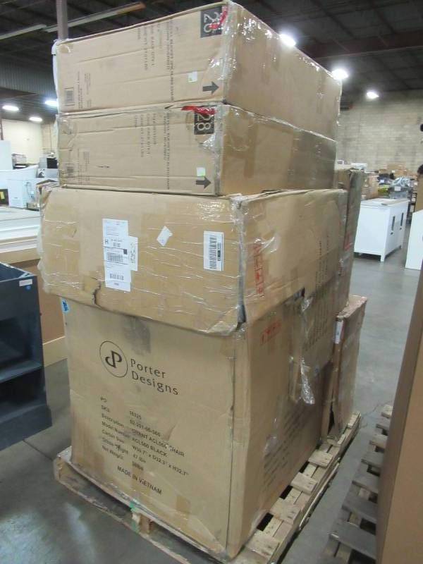 lot 111 image: WHOLESALE MIXED PALLET OF MISCELLANEOUS PATIO CHAIRS
