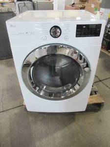 lot 329 image: LG 7.4-cu ft Stackable Gas Dryer (White) ENERGY STAR DLGX3701W