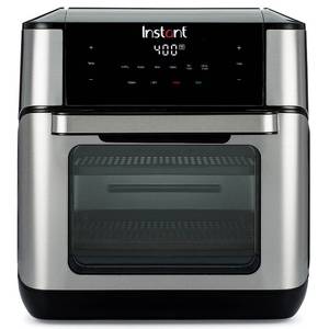 lot 819 image: Instant Vortex Plus 10QT 7-in-1 Digital Air Fryer Oven, with Rotisserie Spit, Drip Pan, and 2 Cooking Trays, 1500W (BlackSteel), 140-3000-01