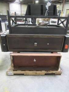 lot 123 image: WHOLESALE MIXED PALLET OF MISCELLANEOUS INFRA RED FIREPLACE MANTELSINSERT AND COFFEE TABLE