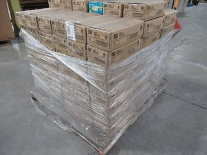 lot 127 image: Wholesale Pallet of Approximately 150 Cases of 50W Equivalent Bright White MR16 GU10 LED Light Bulb (3-Pack) - ((6) 3-packs to a case)
