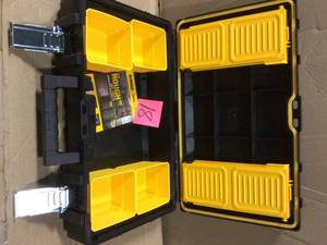 lot 18 image: TOUGHSYSTEM 22 in. Small Tool Box by DEWALT in good condition 