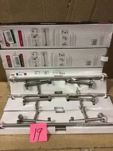 lot 19 image: Trinsic 24 in. Double Towel Bar in Brilliance Stainless by Delta Open Box Customer Returns See pictures.