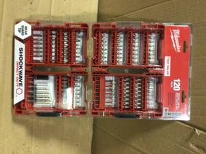 lot 21 image: SHOCKWAVE Impact Duty Steel Drill and Driver Bit Set (120-Piece) by Milwaukee Open Box Customer Returns See pictures.