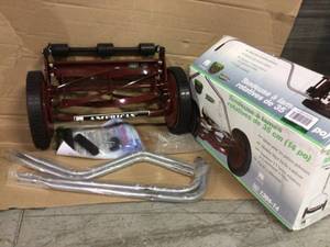lot 72 image: 14 in. Manual Walk Behind Reel Lawn Mower by American Lawn Mower Company Open Box Customer Returns See pictures.