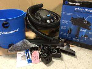 lot 89 image: 12 Gal. WetDry Vacuum by Vacmaster Open Box Customer Returns See pictures.